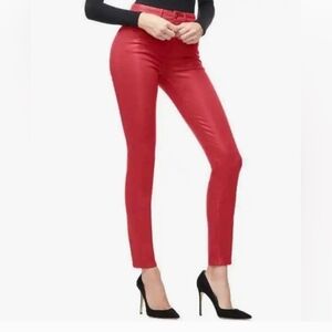 Good American Bold Red Waist Crop